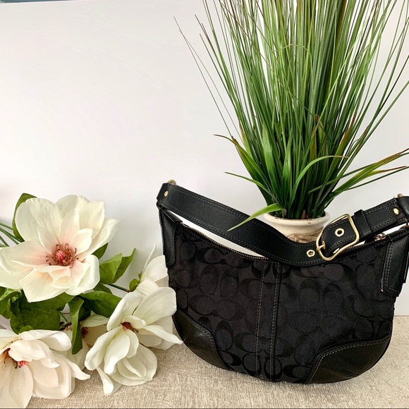 Coach Handbags - COACH mini hobo bag black